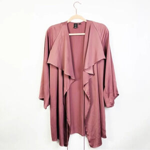 UNIQLO Mauve Waterfall‎ Wrap Cardigan Size Small